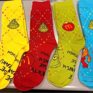 Dr. Seuss Grinch and Friends Colorful Men's Socks